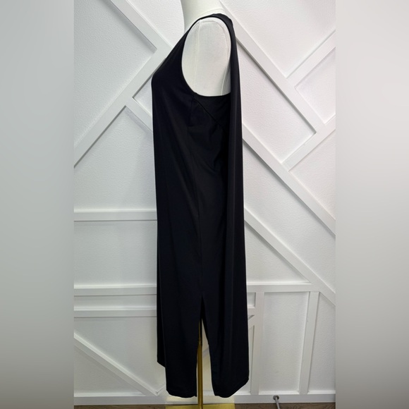 NWT Cuyana Drape-Back Midi Dress Black Pima Cotton Size Medium - Picture 5 of 15